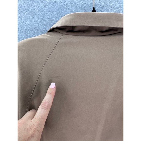 Vintage Forrani Women's sz M Khaki Sport Coat Light Jacket Drawstring Waist 90s - Picture 10 of 11